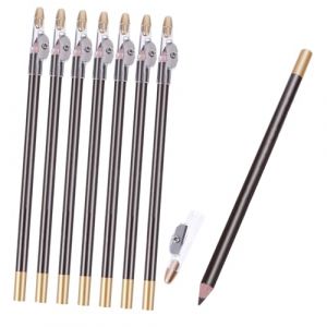 VALICLUD Crayon &agrave; Sourcils 8 Pi&egrave;ces Longue Tenue avec Taille-Crayon Outil de Maquillage Portable Couleur Al&eacute;atoire (Cedongh, neuf)