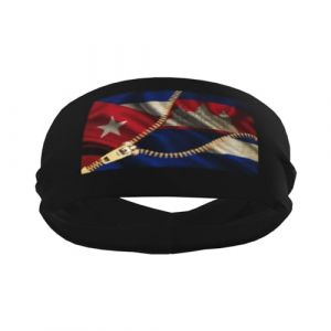 Cuba Drapeau cubain et drapeau cambodgien Bandeaux de sport pour hommes et femmes, bandeau d'entra&icirc;nement &eacute;vacuant l'humidit&eacute;, bandeau anti-transpiration pour la course, le cyclisme, le football, le y (FAForever, neuf)