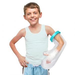DIFLAX Protège Platre Protection Étanche pour Bras Enfant, Protections pour Plâtre Imperméable, Protection étanche pour les Blessures,les Brûlures, les Mains, les Bras, les Coudes lors de la Baignade (SVF TUNDER PRICE, neuf)
