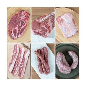 Colis de Viande de Porc 5kg Premium - Maison Victor : 1kg Côte Échine, Rôtis Échine & Filet, 500g de Tranches Poitrine, 12 Chipolatas, 6 Saucisses Toulouse - Excellence Artisanale depuis 1976 (Maison Victor depuis 1976, neuf)