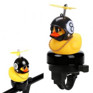 KIRZAX Sonnette Velo Enfant Canard Jaune, Son Fort pour Gar&ccedil;on/Fille/Adulte, compatible avec Velo/Scooter/Tricycle, Cadeau pour Anniversaire/No&euml;l/F&ecirc;te des Enfants (JIANG JUNNAN UK STORE, neuf)