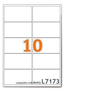 5000 &eacute;tiquettes 99.1mm x 57mm - 10 &eacute;tiquettes - autocollants - 500 feuilles A4 (Materiel-pro, neuf)