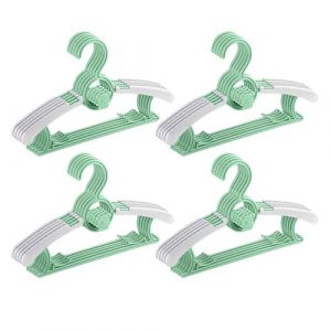 JurciCat 20 pi&egrave;ces Cintre Enfant Cintres Enfants Cintres Bebe ceintres pour Enfant Cintre B&eacute;b&eacute; Extensible Plastique avec Crochets Oursons Empilables pour v&ecirc;tements d'enfants et B&eacute;b&eacute; (JurciCat, neuf)