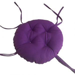 Générique Coussin De SièGe De Tabouret Rond éPais, Coussin De Chaise AntidéRapant Super Doux, Coussin De Chaise De Salle à Manger De Couleur Unie (Pourpre, Diamètre:40cm(16inch)) (HUALEMEI Store, neuf)