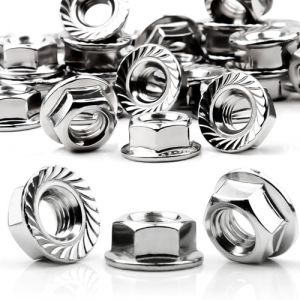 Mbsomnus 30 Pi&egrave;ces Ecrou M10 Inox Ecrou Antivol M10 DIN 6923 &Eacute;crou Autobloquant &Agrave; Embase Crant&eacute;e A2 V2A 304 M4/M5/M6/M8/M10/M12 (CZDZ, neuf)