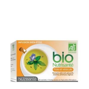 Nutrisant&eacute; infusion bio foie et vesicule 20 sachets (Parasanteonline, neuf)