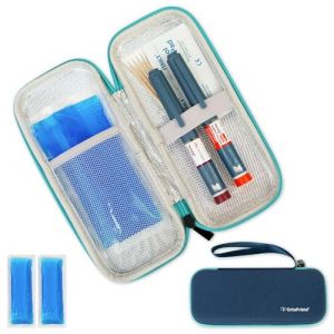 OrtoPrime Trousse à Insuline avec X2 Gels Inclus - Sac Isotherme pour Insuline, Pochette de Voyage Réfrigérante pour Diabétiques - Trousse Isotherme pour Insuline, Durée de Fraîcheur. (OrtoPrime, neuf)