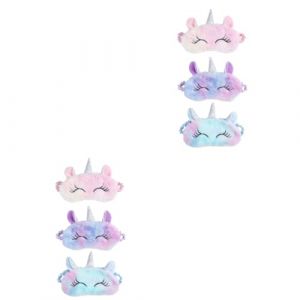 Didiseaon 6 Pièces masque pour les yeux pour dormir deep sleep mask patch yeux eye mask cache yeux verres à shot bleus sur chaîne cache-yeux pour masque yeux visière respirante cache-oeil (Merkowski, neuf)