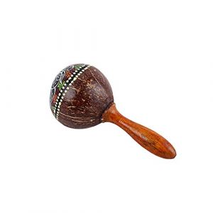 Alnicov Jouet d'instrument de musique de percussion de hochet de main de secoueur de marteau de sable de noix de coco (Music Lover EU, neuf)