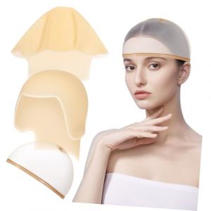 Homoyoyo Bonnet Chauve pour Femme Adulte Silicone et Filet &agrave; Cheveux Couvre-chef Invisible pour D&eacute;guisement Halloween et Kit de Nuit (Alda Jin, neuf)