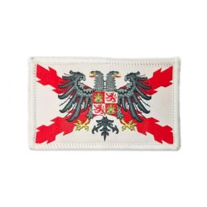 Patchs brodés Drapeau Croix de Bourgogne Aigle - Écusson brodé - Patch Troisième Brodé - Patch Militaire, Patch (Croix de Bourgogne Aigle) (Pandidui23, neuf)