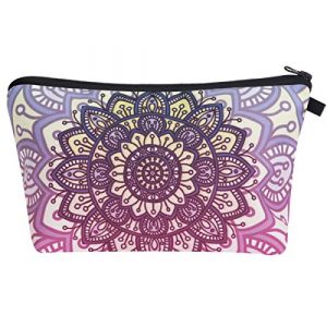 PREMYO Trousse de Maquillage Femme - Trousse Scolaire Fille Ado - Pochette &Eacute;cole Coll&egrave;ge Vanity Case Mandala (PREMYO, neuf)