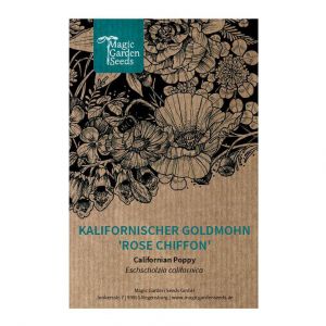 Pavot d'or de Californie 'Rose Chiffon' (Eschscholzia californica) 20 graines Pavot d'or annuel &agrave; floraison permanente Fleur estivale simple (Magic Garden Seeds, neuf)