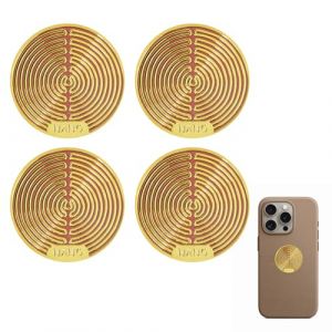 4pcs Autocollants Anti EMF, Stickers Anti Ondes &Eacute;lectromagn&eacute;tiques pour T&eacute;l&eacute;phones et Appareils, Anti Radiation Protection &Eacute;lectromagn&eacute;tique Contre Wi-Fi, 5G et Ondes Nocives (QianGeShengXin, neuf)