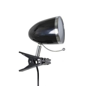 Spot &agrave; pince m&eacute;tal noir Corep LITTLE ARTY H20cm. (Corep, neuf)