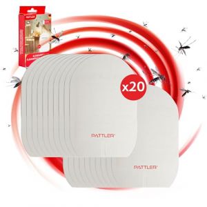 PATTLER Autocollants Anti Mouche Electrique - 20 unit&eacute;. Lampe Anti Moustique Ext&eacute;rieur, Destructeur de Mouches Int&eacute;rieur, Moustique Attrape Mouche pour Int&eacute;rieur (PENTRA, neuf)