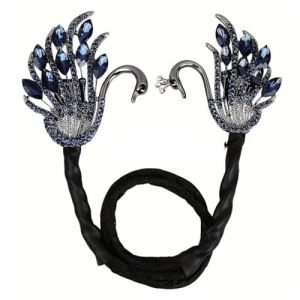 BIRLOZA Pince à cheveux en forme de fleur en strass pour chignon français torsadé bigoudi pour chignon pince à cheveux en strass facile à chignon épingles à cheveux pour chignons (DOU  LIHUI STORE, neuf)