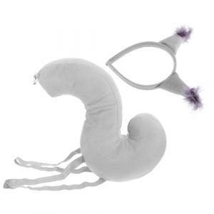 FOMIYES Costume Oreilles Écureuil -tête Accessoire Déguisement Cosplay Queue Animal Pour Fête Halloween Noël Ajustable (Family&Personal, neuf)