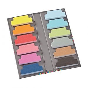 Semikolon 353103 marqueurs autocollants - bandes adhésives, marqueurs adhésifs, notes autocollantes - 40 notes autocollantes de 12 couleurs différentes au format 5 x 2 cm (Leuchtturm Gruppe, neuf)