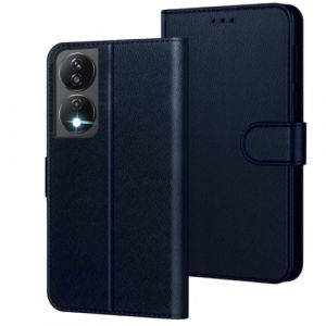 Générique Coque pour Honor X7b / Honor 90 Smart (Pas pour Honor 90 5G), [Housse en Cuir PU Premium] [Etui à Rabat] [Pochette de Portefeuille] [Flip Case][Fonction Support] (Bleu) (HARMONIE 1, neuf)