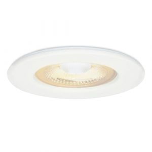 HOFTRONIC - 1x Nola LED Spot encastrable 68 mm Blanc - IP65 étanche pour salle de bain, salon et extérieur - 5W 480lm - 2700K extra blanc chaud - spot plafond - spot plafonnier- spot terrasse (Online Multi Stores, neuf)