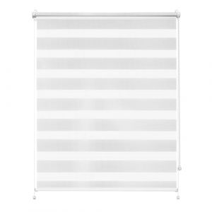 Rettika Double Store Enrouleur sans per&ccedil;age Klemmfix &ndash; Blanc &ndash; Largeur 75 cm Hauteur 120 cm &ndash; Store int&eacute;rieur Duo Jour Nuit pour fen&ecirc;tre (Rettika, neuf)