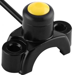 Interrupteur de Guidon de Moto Bouton-Poussoir, Bouton Demarreur Moto, 22mm Universelle Interrupteur Bouton de D&eacute;marrage Poussoir de Moteur Allumage Marche/Arr&ecirc;t pour Pit Dirt Bike ATV Quad (Ironcty, neuf)