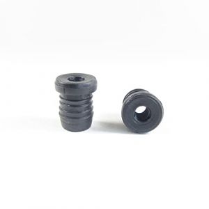 ajile Embout Insert Plastique Rond Noir pour Tube de diam. Exterieur 20 mm épaisseur 1,6 à 2,0 mm Fileté Taraudé Diam. 8 mm (M8) - Sachet de 4 pièces (ajile - Fabricant Français de Quincaillerie, neuf)