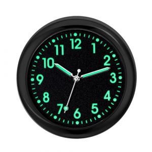 Horloge De Moto De Voiture | Petite Horloge Analogique Lumineuse | Horloges De Remplacement Automobile À Quartz, Horloge À Coller Pour Tableau De Bord De Voiture, Collante Pour Véhicule Automobile (spolert, neuf)