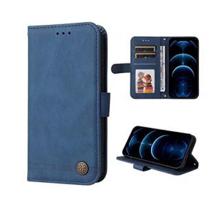 SEAHAI Cuir Coque pour Honor X7c / Honor 200 Smart 5G, Tr&egrave;s Mince &Eacute;tui Portefeuille [Blocage RFID] [Fentes pour Cartes] Antichoc PU/TPU Housse Protection Flip Case - Bleu (Liner-EU, neuf)