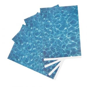 Healifty 4Pi&egrave;ces Papier &agrave; Texture Eau R&eacute;aliste pour Mod&egrave;les Miniatures Autocollants de Sc&egrave;ne Aquatique pour Diorama D&eacute;coration de Jardin et Maquettes Architecturales (Madonna Tied, neuf)