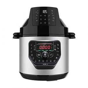 Cecotec Cocotte Programmable avec T&ecirc;te Friteuse &agrave; Air GM H Fry. Robot de Cuisine Multifonction, 6 Litres Capacit&eacute;, Couvercle Advance, Programmable 24h, Temp&eacute;rature Ajustable, Livre de Recettes (Cecotec, neuf)