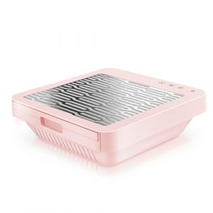 Aspirateur Ongle Manucure, Aspiration Réglable, Professionnelle Onglerie Aspirateur Collecteur de Poussière Ventilateur Aspirateur Table Ongle avec Filtre Remplaçable, Rose NDC8 (FRspread SCM, neuf)