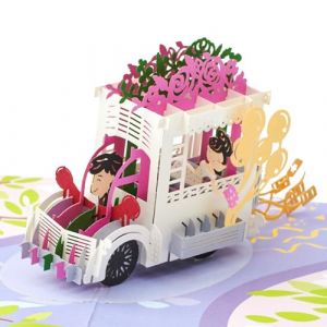 Magic Moments® Carte Mariage Jeunes Mariés - Carte de Vœux en 3D pour Mariages et Célébrations Spéciales - Carte Félicitations Mariage - Enveloppe Mariage Incluse (Magic Moments FR, neuf)