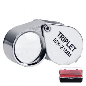 Loupe Bijoutier 10x, Loupe Grossissement Grossissant Oeil Loupe 10x 21mm, Loupe Horloger, Loupe Bijoutier Professionnel, Loupe Bijoutier, Loupe 10x 21 mm (10x) (xinslon, neuf)