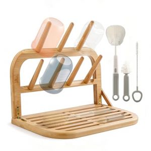 Kryvella Porte-biberons tout-en-un pliable et peu encombrant pour biberons et pi&egrave;ces de pompe (zhuotianyi, neuf)