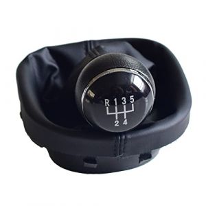Pommeau Vitesse Pour VW Pour Touran 2003-2010 Pour Caddy MK2 2004 2005 2006 2007 2008 2009 5 Vitesses 6 Vitesses Pommeau De Levier De Vitesse Guêtre Botte Pommeau levier vitesses (Size : 5-speed) (Qinqinbaby, neuf)