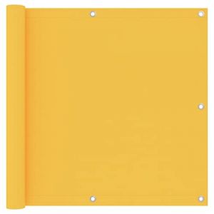 vidaXL Ecran de Balcon Brise-Vue Brise-Vent de Jardin Ecran de Protection Ecran d'Intimité Confidentialité Extérieur Jaune 90x600 cm Tissu Oxford (vidaXL FR, neuf)