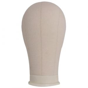 Support de tête de mannequin, support perruque en toile avec trous montage, circonférence 21 mannequin féminine pour faire des perruques, écharpe, salon beauté. (JianShiXianLIULANSHANGMAOYouXianGongSi, neuf)