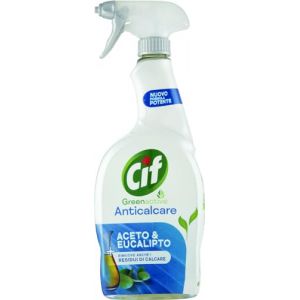 Cif Anticalcaire, spray nettoyant pour bain avec vinaigre et eucalyptus, 650 ml, pour l'&eacute;limination des r&eacute;sidus de calcaire et de savon, agents nettoyants d'origine naturelle, 100% parfum (TECHNOSMAR, neuf)