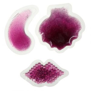 LOLIPPYY Lot de 3 Poches de Gel Chaud-froid Multifonctionnelles pour Visage et L&egrave;vres, Format Compact, Gel Violet, Th&eacute;rapie Chaleur Froid, Soins Oculaires et Cosm&eacute;tiques &agrave; Domicile (altituyse, neuf)