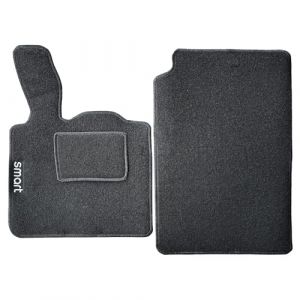 Tapis de voiture en moquette avec sangle pour Smart 2a série W451 (de 2007 à 2015) (Rebecashop, neuf)