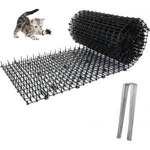 Yukiyi Tapis Anti Chat 200 x 28 cm Pic Anti Chat Repousse Chat Exterieur Tapis Anti Chien avec Epine,Barriere Anti Chat Exterieur, Tapis Répulsif Chat, Anti Chat Exterieur Puissant, Noir (GUANGMAO STORE, neuf)