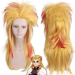 Perruque pour carnaval, vie nocturne, fête, déguisement, perruque de purgatoire abricot shouro beauté pointue dégradé perruque cosplay (good stuff A, neuf)