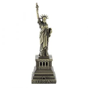 Statue de la Libert&eacute;, Statue D&eacute;corative En M&eacute;tal Faite &agrave; la Main de la Libert&eacute; En Cuivre, Figure Am&eacute;ricaine De New York Pour Souvenirs, D&eacute;coration de la Maison, Cadeaux En M&eacute;tal (H: 15 Cm) (Jopatsvin, neuf)