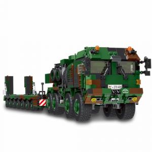 Hx-81 Tank Transporter Building Kit, WW2 Military Tank Carrier Truck, Compatible with Lego Technik - 1912 Pieces (Tirff, neuf)