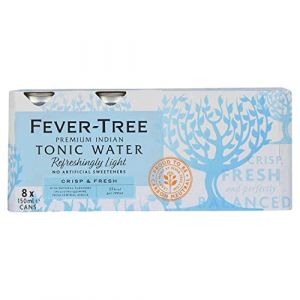 Fever Tree Lot de 8 bouteilles d'eau tonique naturelle légère 150 ml (The Marvellous Group, neuf)