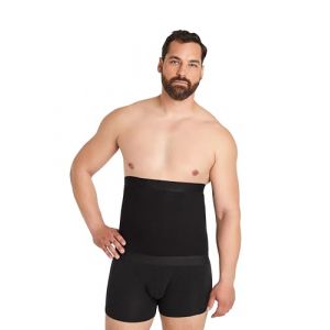 FINN Ceinture de Compression Homme - Gaine Amincissante pour Un Ventre Plus Plat en Coton - Ceinture Body Shaper Forte pour Hommes Noir M (FINN Design, neuf)