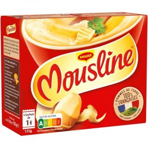 MOUSLINE - Mousline Purée Nature Avec Doseur 125G - Lot De 4 (J&S France, neuf)