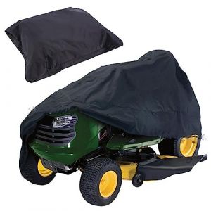 DASNTERED Housse de protection UV universelle pour tondeuse à gazon, tracteur de pelouse, tondeuse autoportée, tissu Oxford 210D imperméable et anti-UV pour jardin extérieur (noir, taille : M) (xuxuyisheng, neuf)